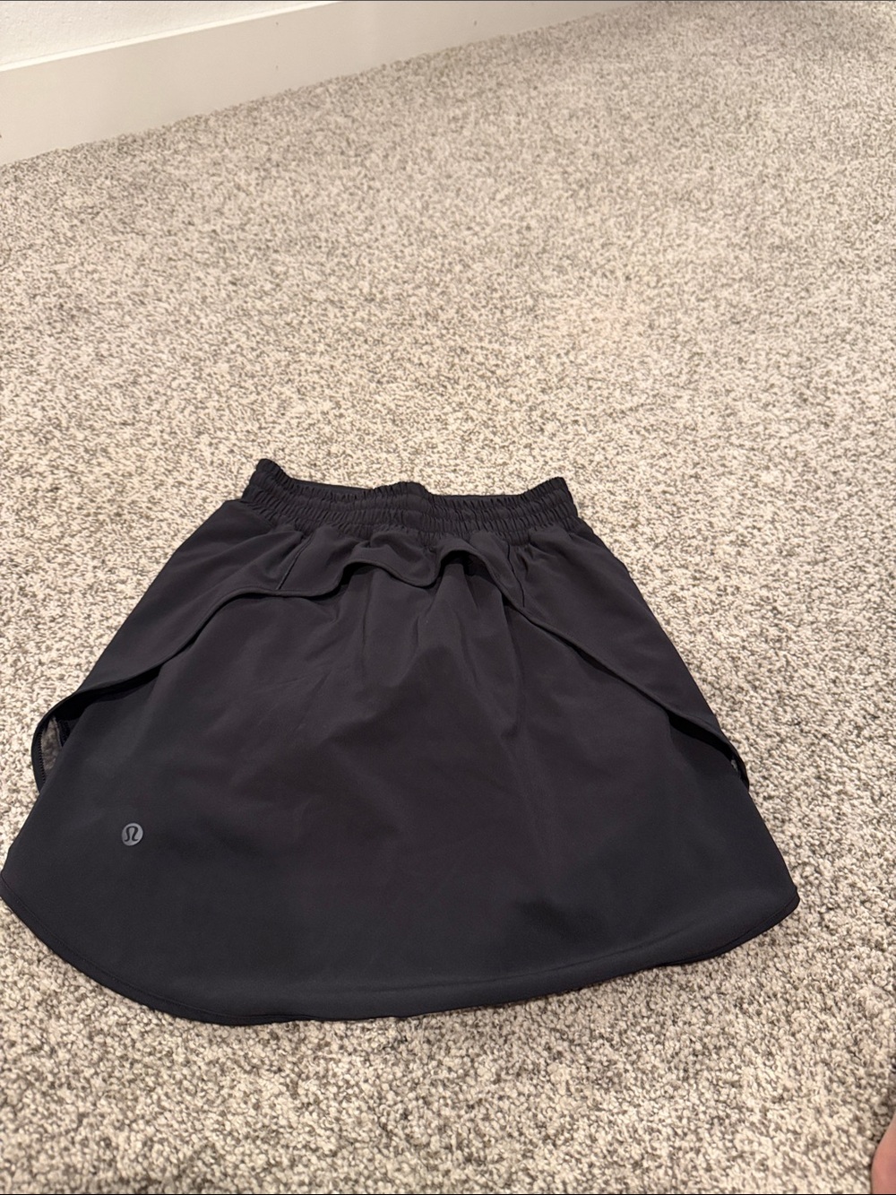 lululemon athletica Black Athletic Skort with Layered Front